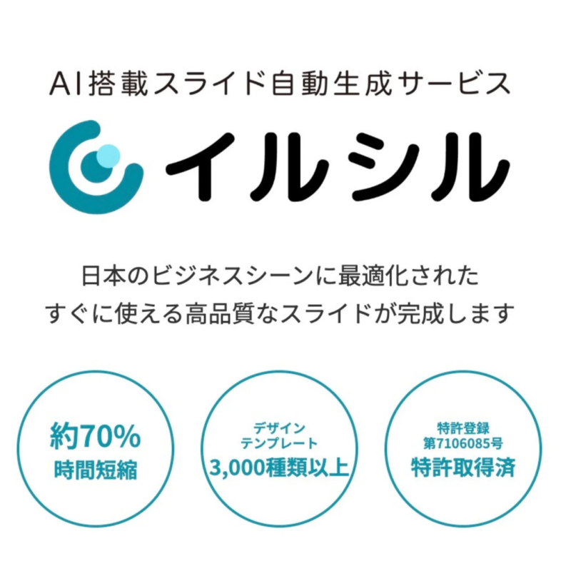 AI搭載スライド自動生成サービス「イルシル」の紹介