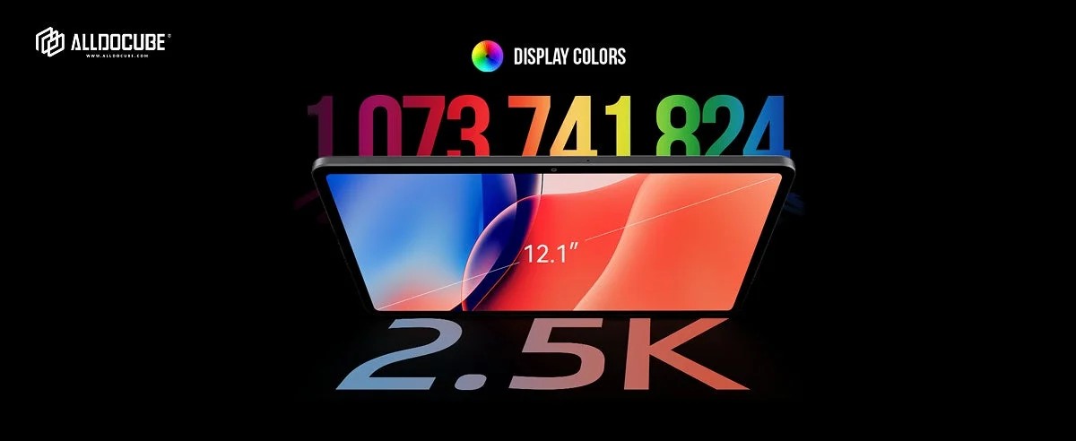 12.1インチ 2.5K高精細ディスプレイ