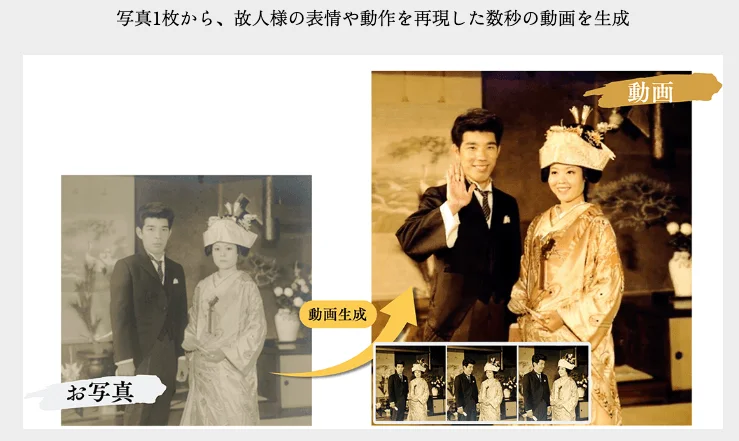 メモリアルムービーのイメージ