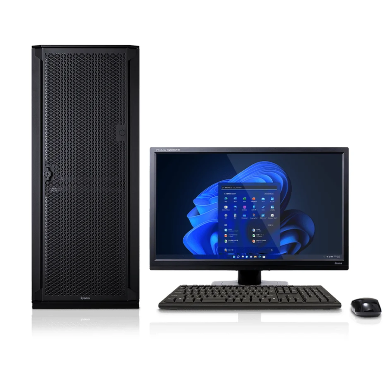 デスクトップPC、モニター、キーボード、マウス