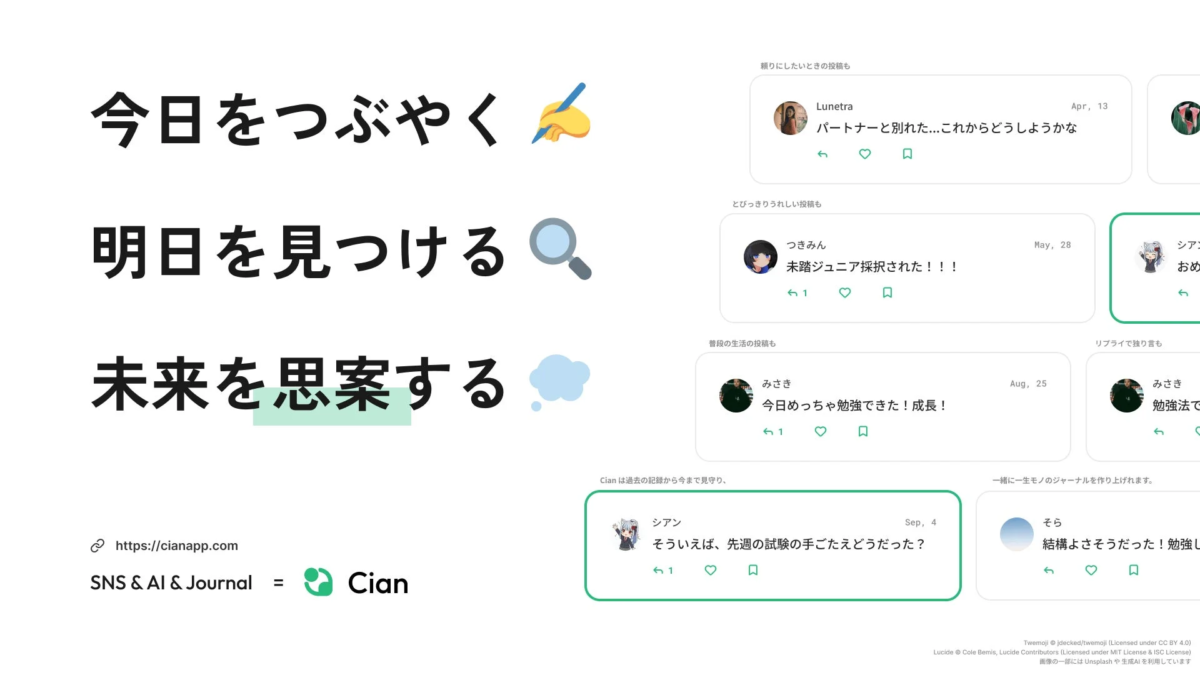 Cianアプリ画面
