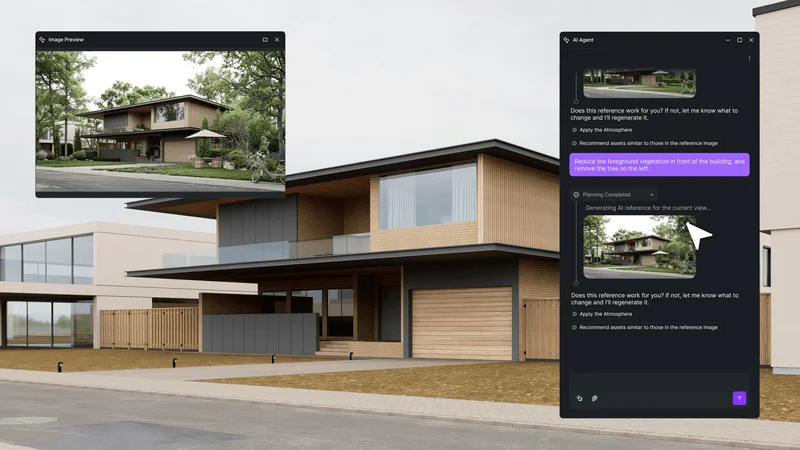 AIエージェントによる建築デザイン変更