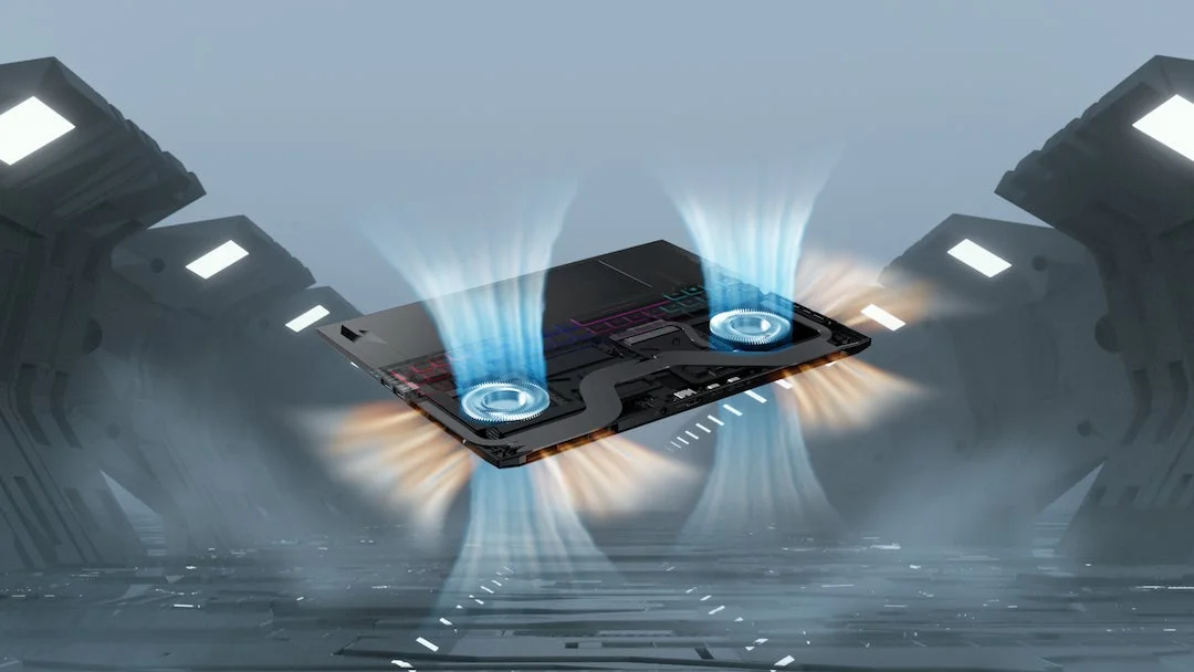 ノートパソコン冷却システム