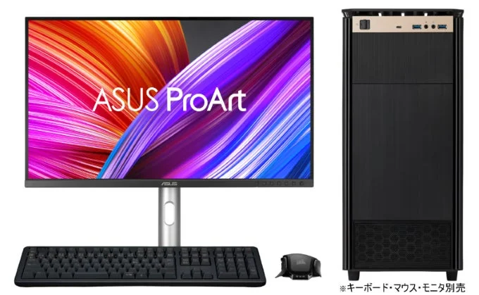 ASUS ProArt モニターとデスクトップPC