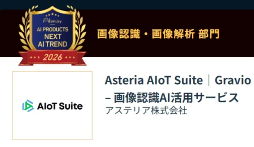 アステリア Asteria AIoT Suite｜Gravio 画像認識部門受賞