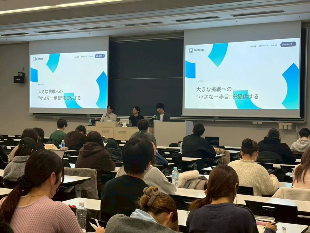 B-Steepのミッションスライドと講義風景