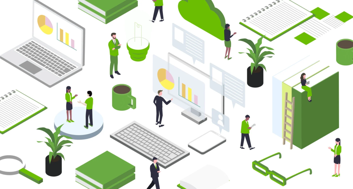 ビジネス環境におけるテクノロジー活用、データ分析、チームのコラボレーション