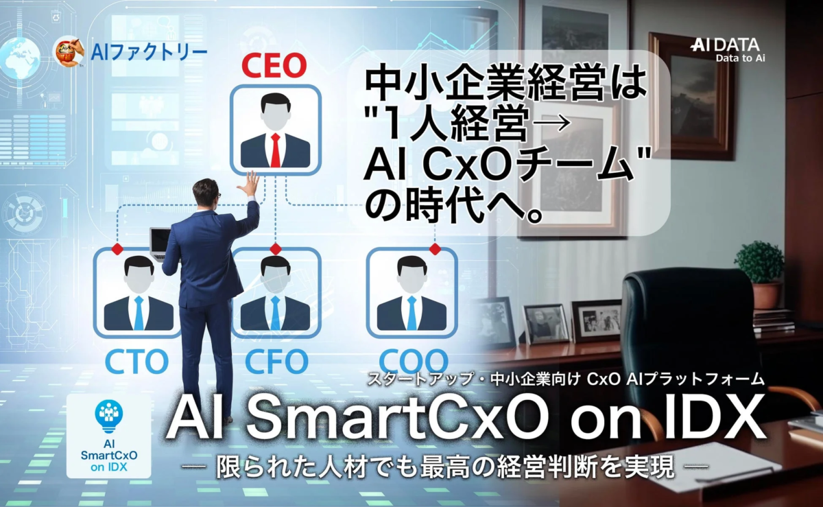 AI SmartCxO on IDXの紹介