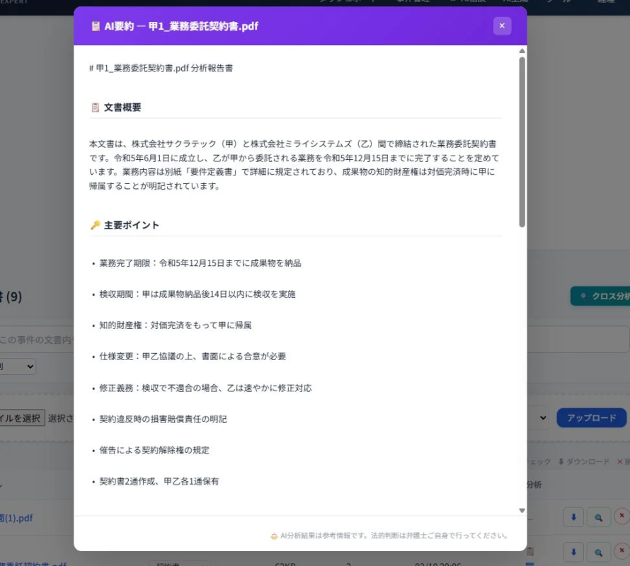 AI要約 - 業務委託契約書