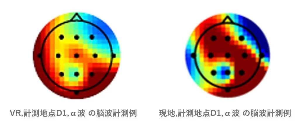 脳波活動のヒートマップ