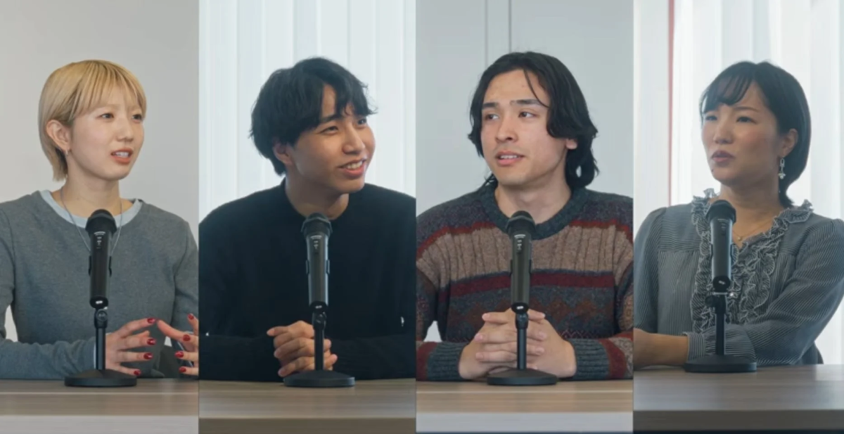 複数マイクでの対談風景