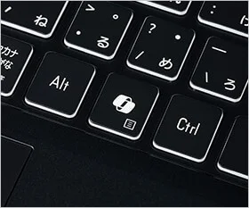 キーボードのクローズアップ画像