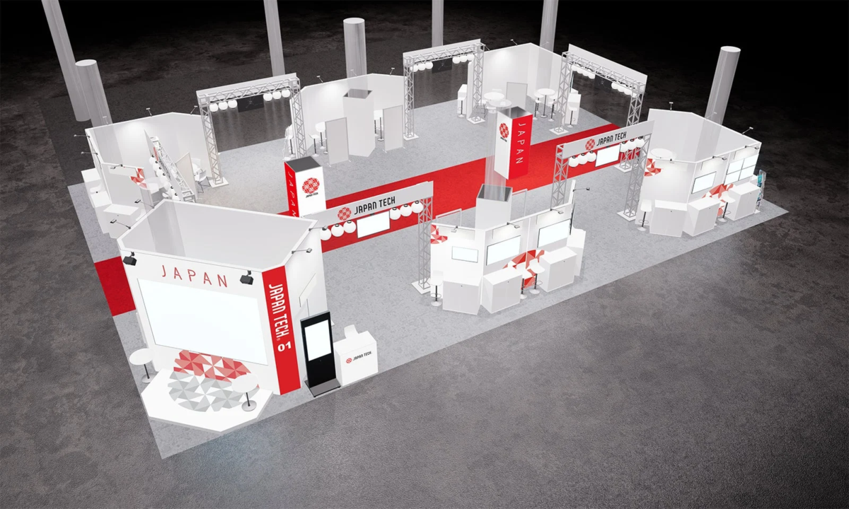 JAPAN TECHブースのレイアウト