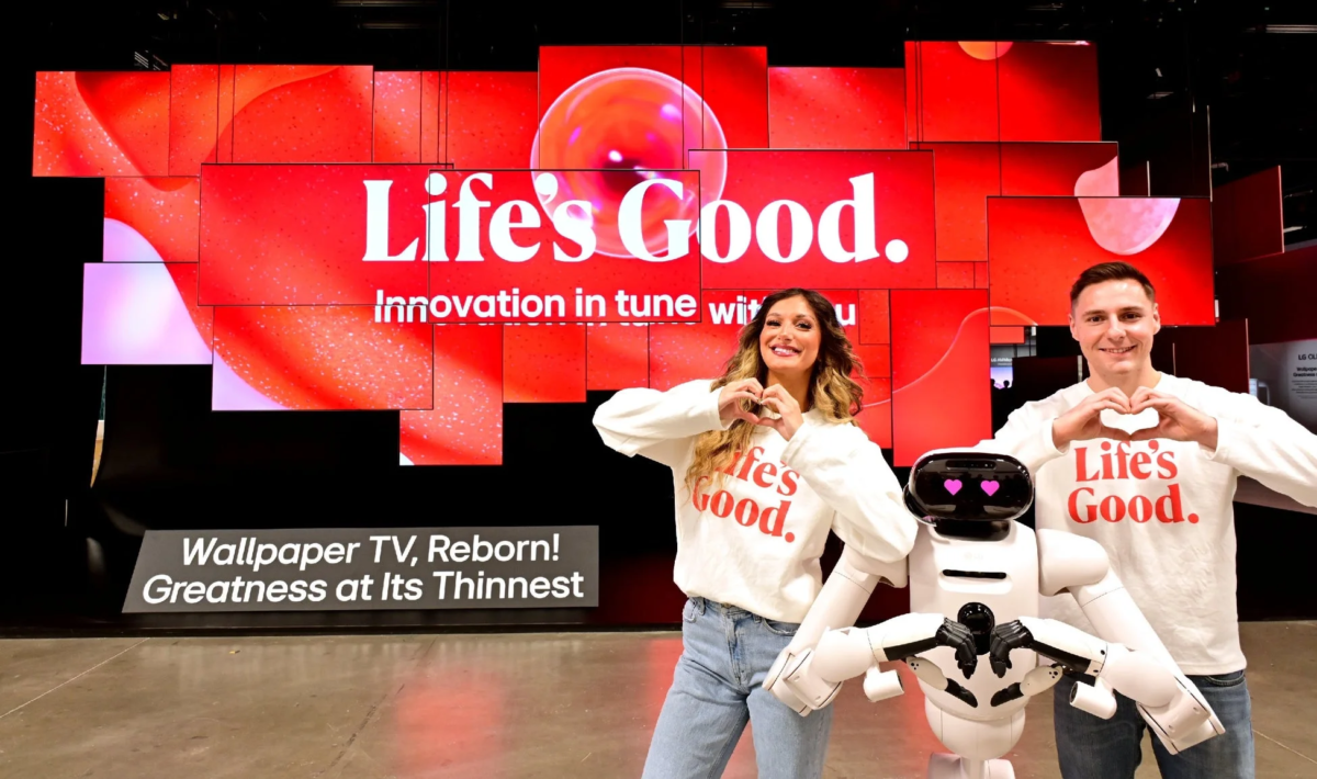 LGの展示ブースの様子