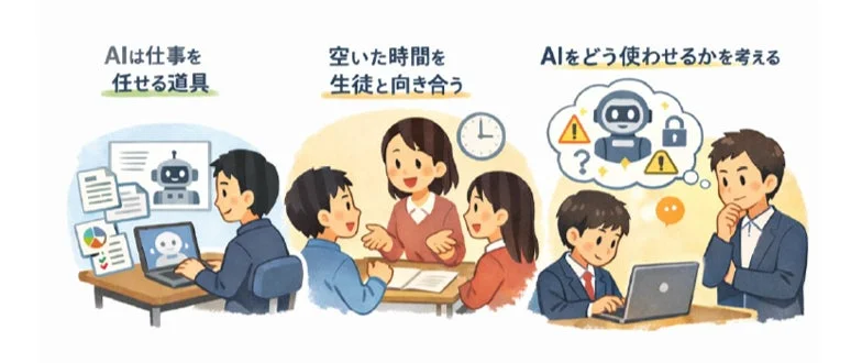 AIは仕事を任せる道具。空いた時間を生徒と向き合う