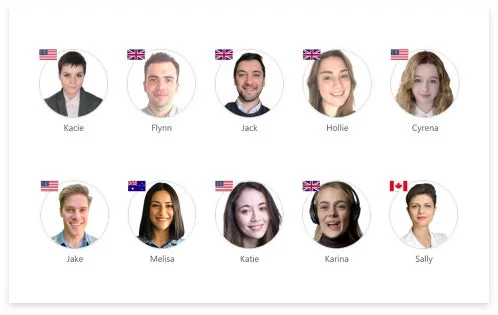 ネイティブスピーカーが多数在籍