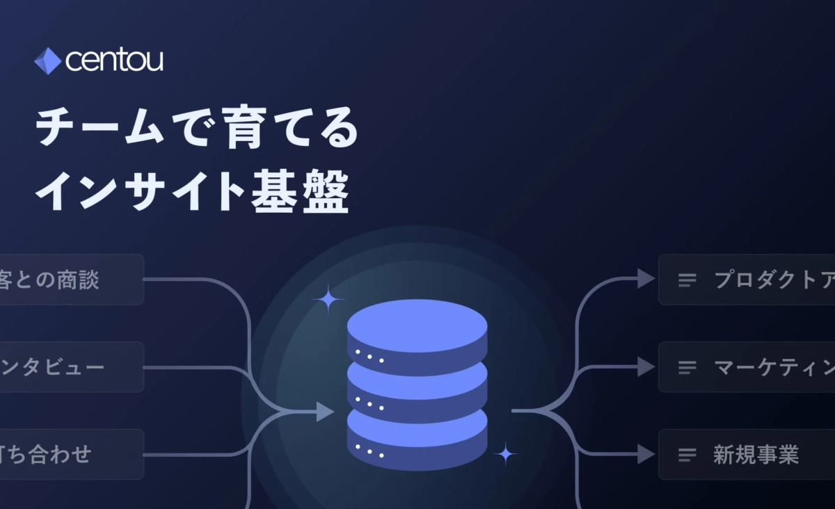 centou チームで育てるインサイト基盤