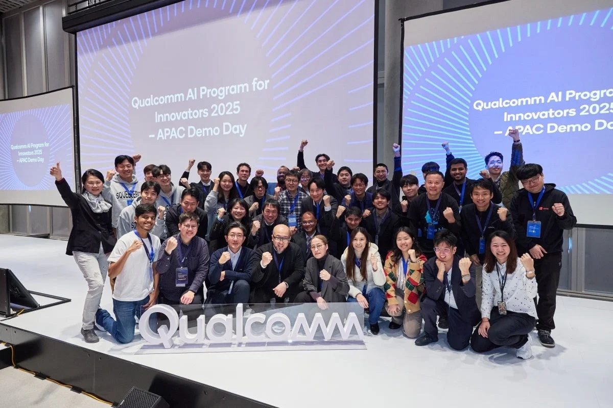 Qualcomm AIプログラム、イノベーター、デモデー、集合写真、イベント、成功、ビジネス、テクノロジー