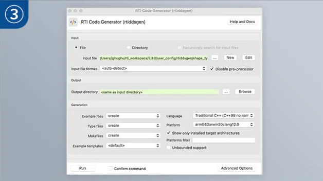 Code Generator (rtiddsgen)