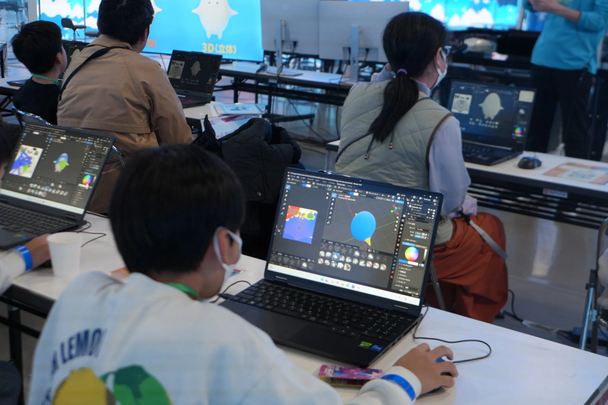 3Dデザインワークショップの様子