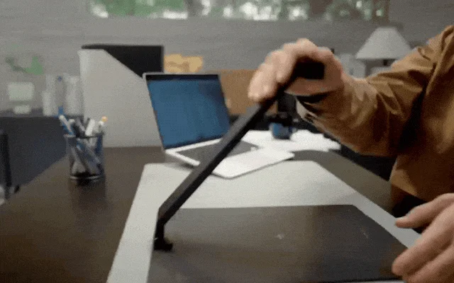 スキャナー操作の様子