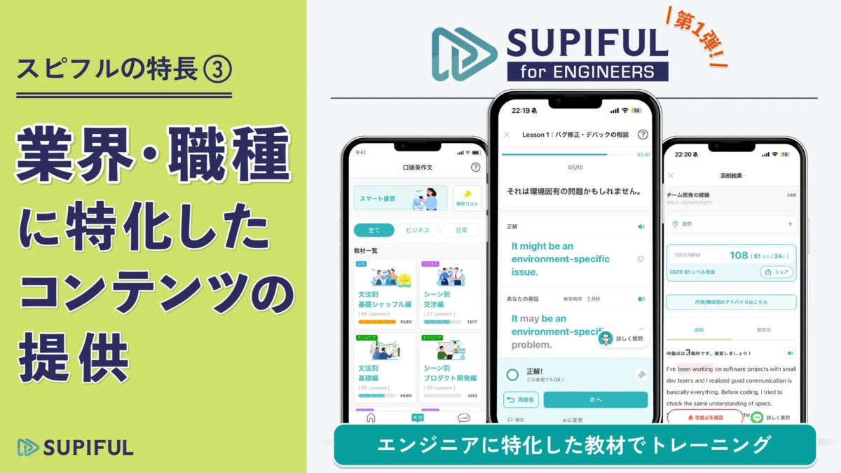 業界・職種に特化したコンテンツの提供