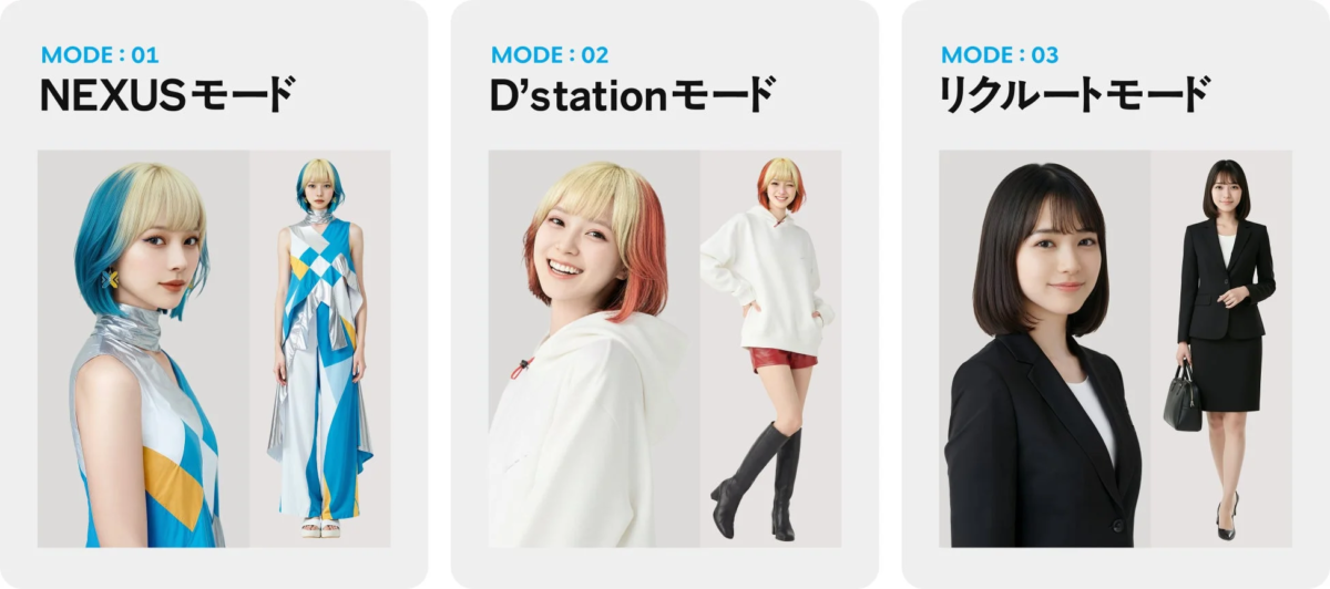 TSUMU//GIの3つのモード