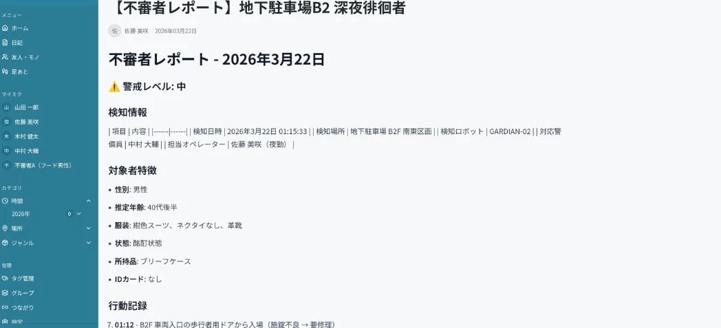 不審者レポート