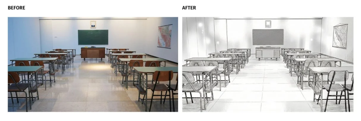 教室のBefore/After