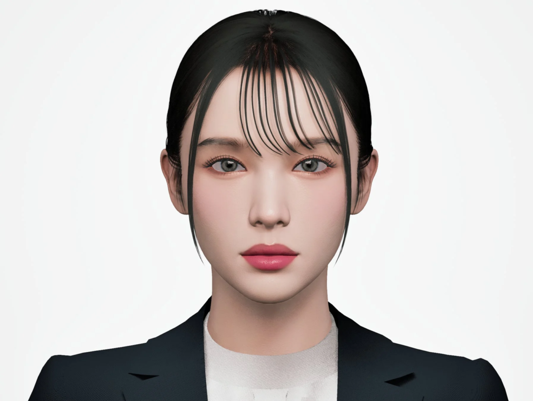 黒いスーツと白いシャツを着用した若い女性のポートレート