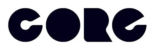 ロゴ,テキスト,CORE,文字,ブランド,デザイン,シンプル,タイポグラフィ,黒,白