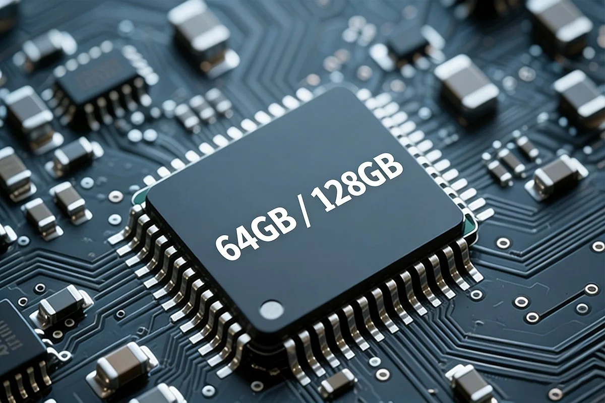 64GB / 128GBストレージ