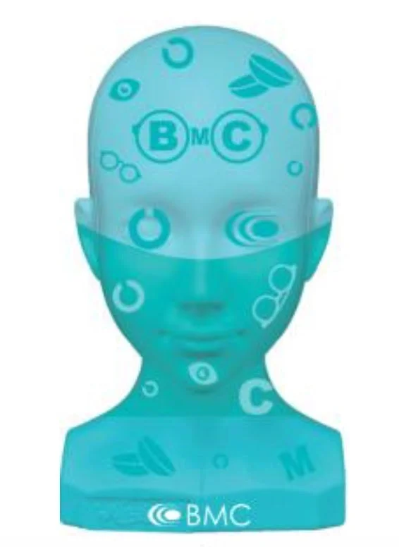 目の健康を表現するマネキンの頭部像