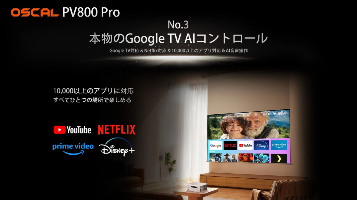 Google TVとAI音声操作