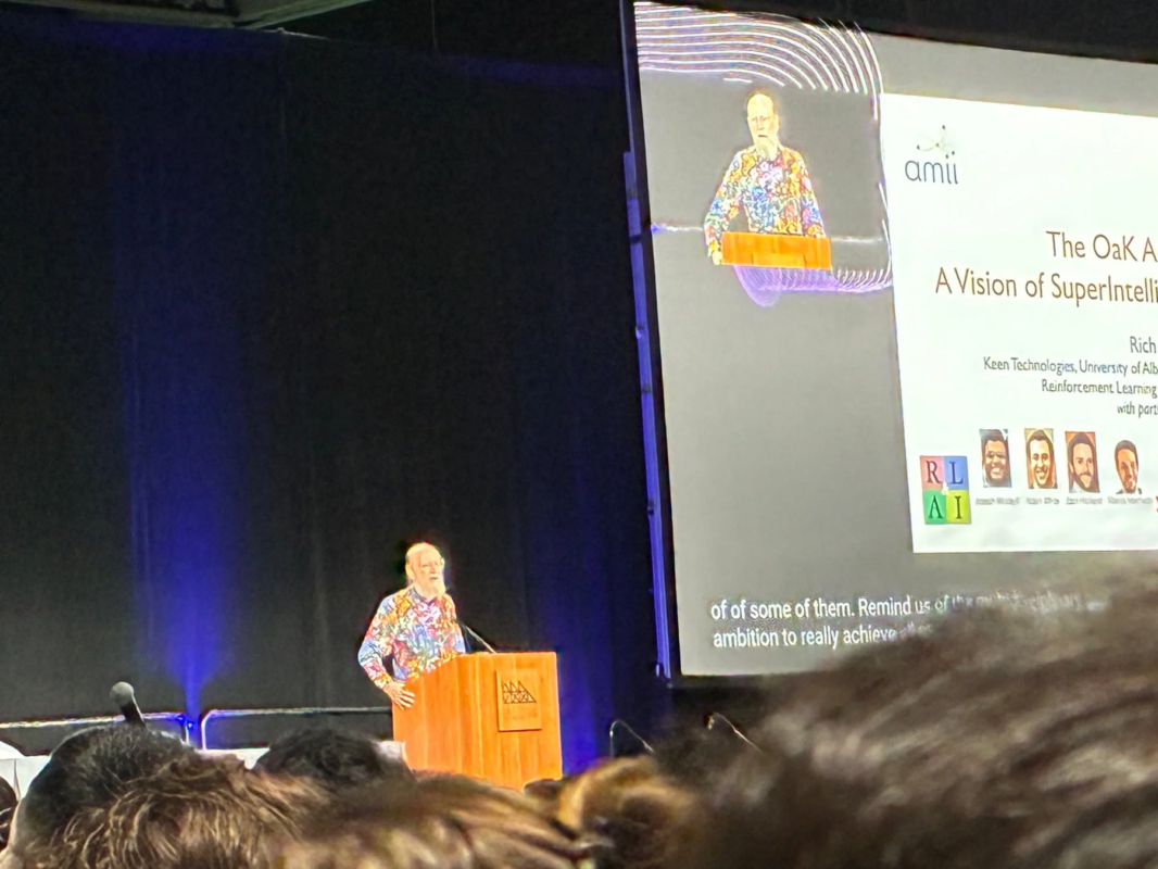 Rich Sutton氏の講演風景