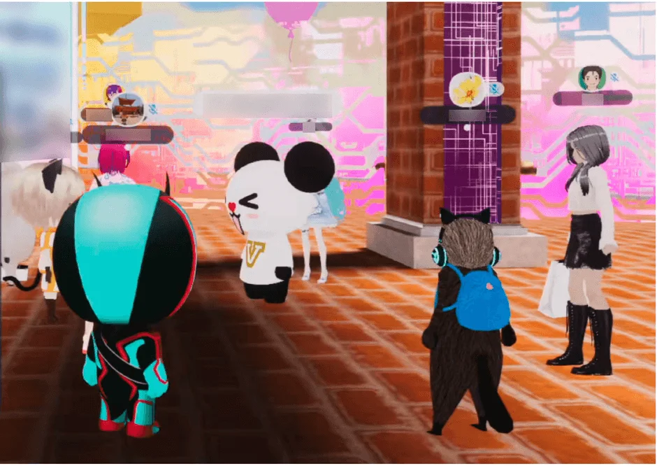 バーチャルワールドのアバター画像