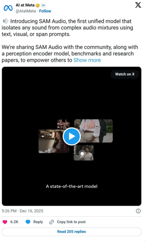 Meta SAM Audioの紹介