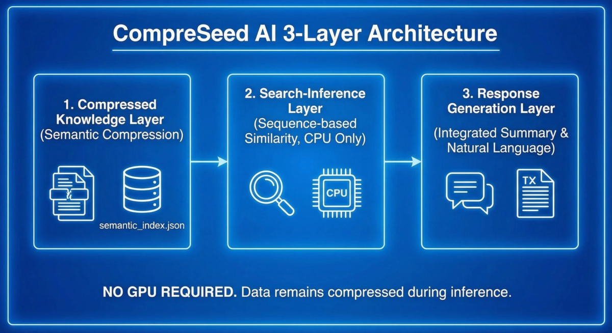 CompreSeed AIの3層アーキテクチャ