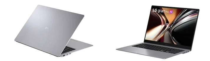 LG gram Pro AI ノートパソコンの様々なアングル
