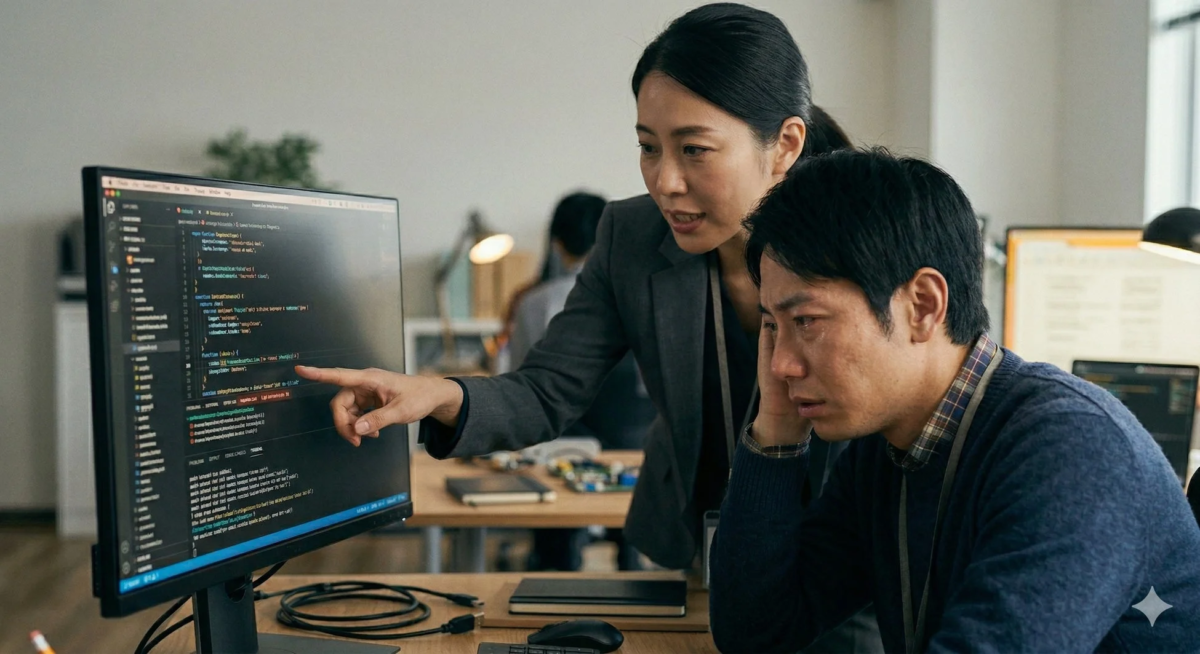 オフィスでの指導風景