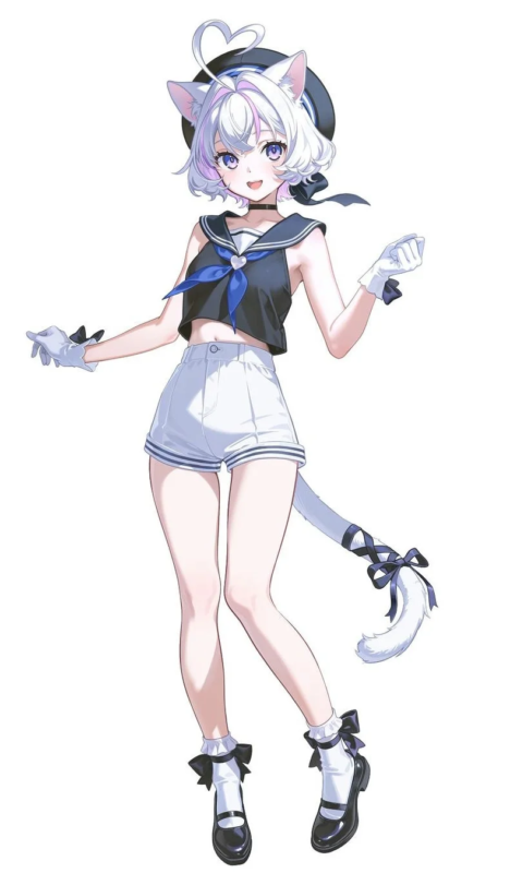 セーラー服風衣装のミオ