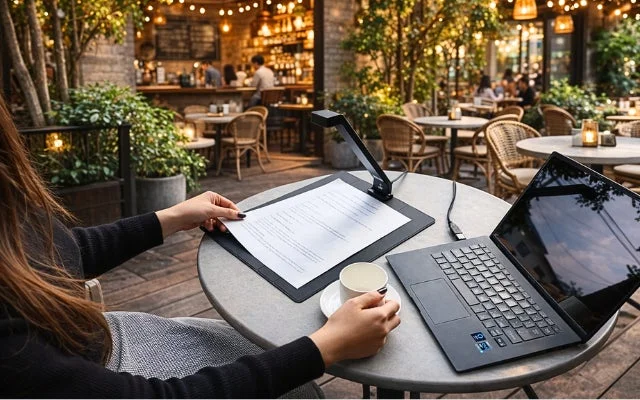 カフェでの利用シーン