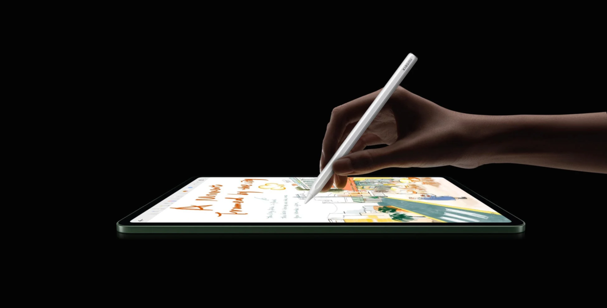 Xiaomi Focus Pen Proでタブレットに描画する手