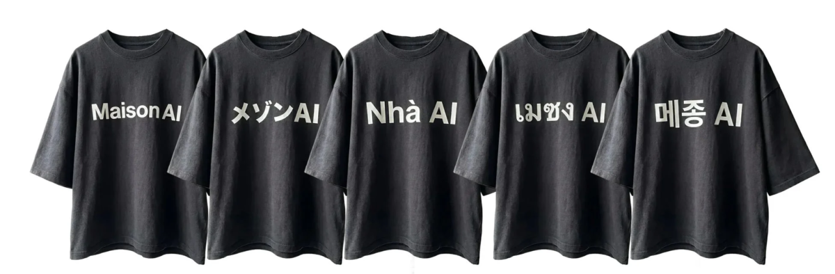 Maison AI多言語Tシャツ