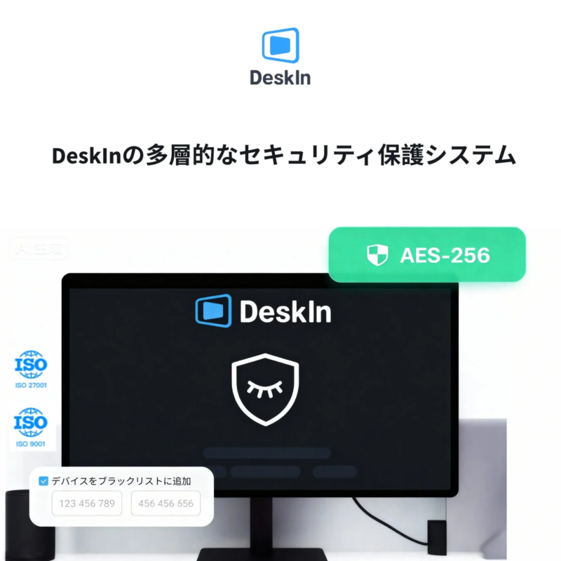 DeskInの多層的なセキュリティ保護システム