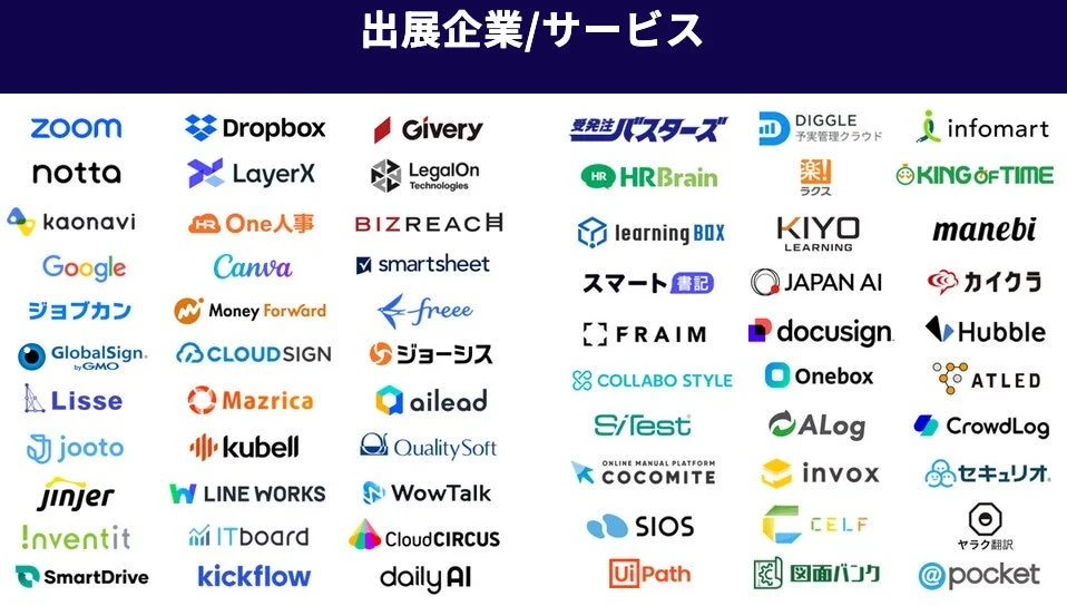 出展企業/サービス一覧