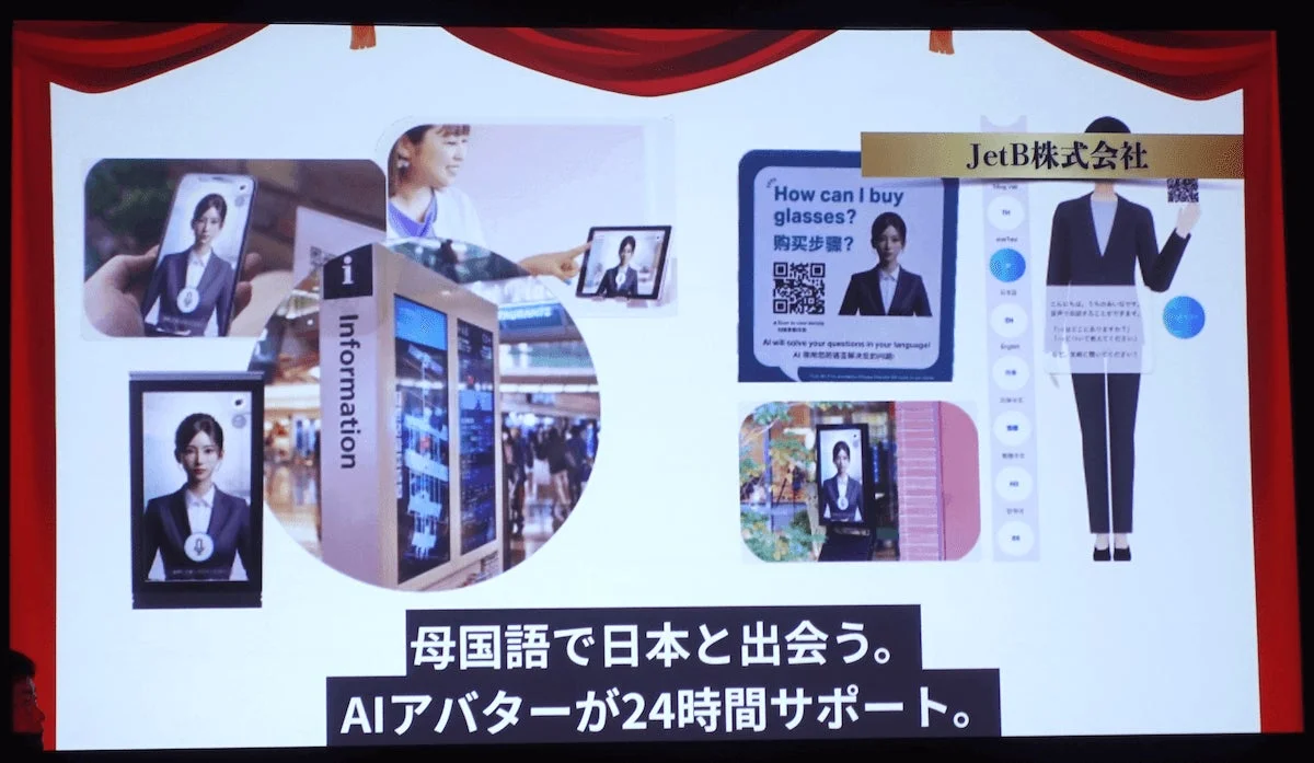 AIアバター,多言語対応,24時間サポート,デジタルサイネージ,スマートフォン連携,情報提供,観光,接客,テクノロジー,プレゼンテーション