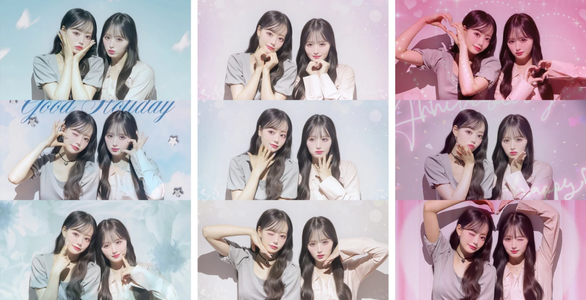 動画背景でのシーン撮影イメージ